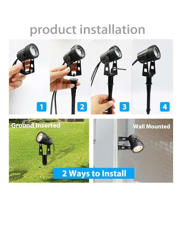 Arotelicht 8pcs Garden Lights LED Spotlights IP65