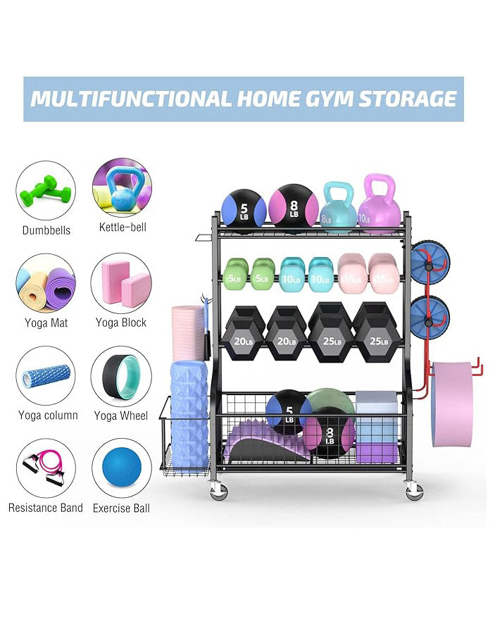 Mythinglogic Dumbbell Rack Stand Powder-Coated Steel