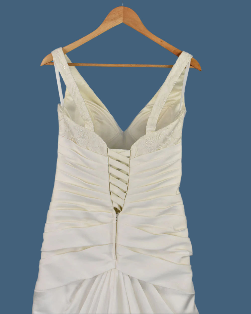 Venus Ivory Ruched Corset Wedding Dress Size 12