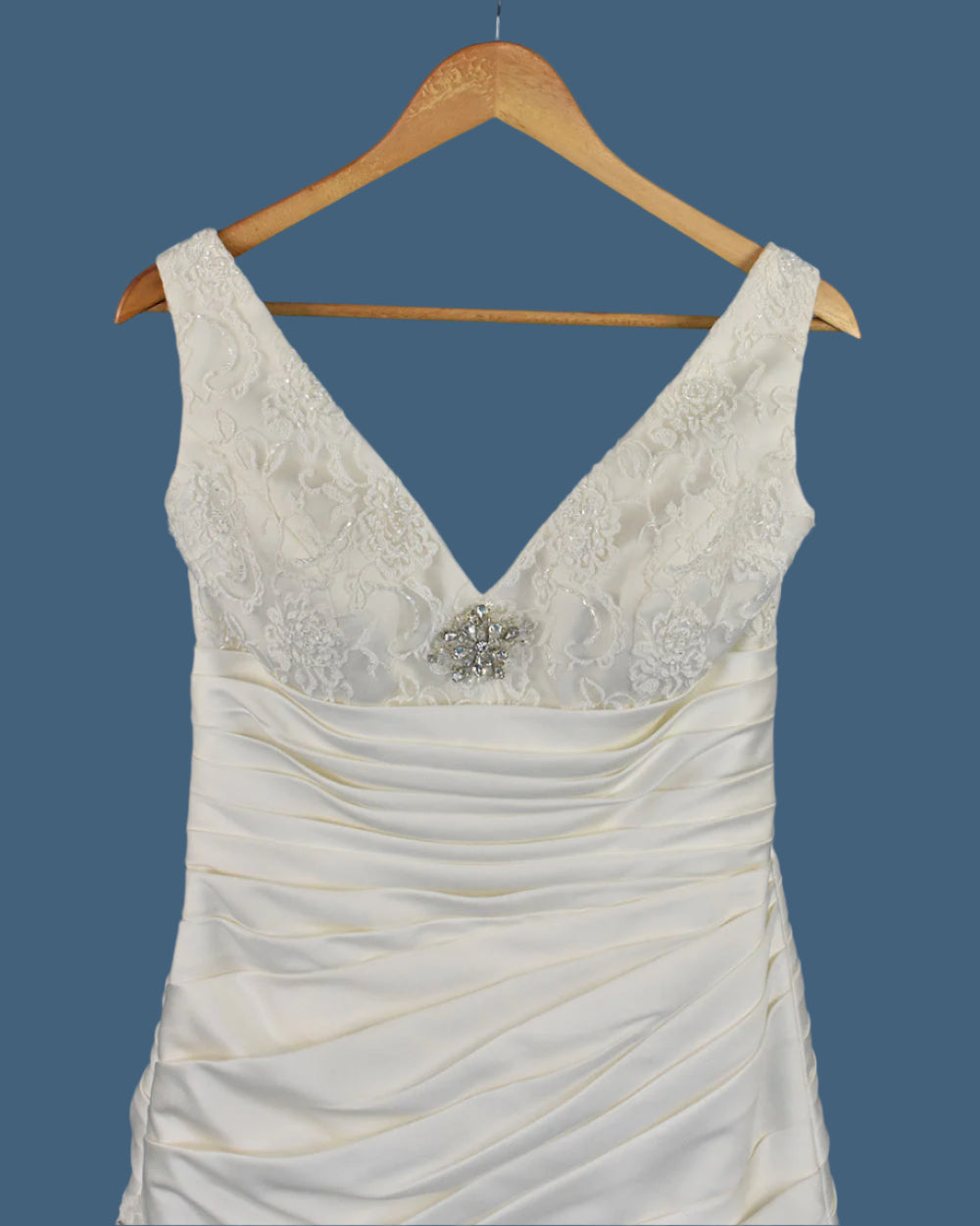 Venus Ivory Ruched Corset Wedding Dress Size 12