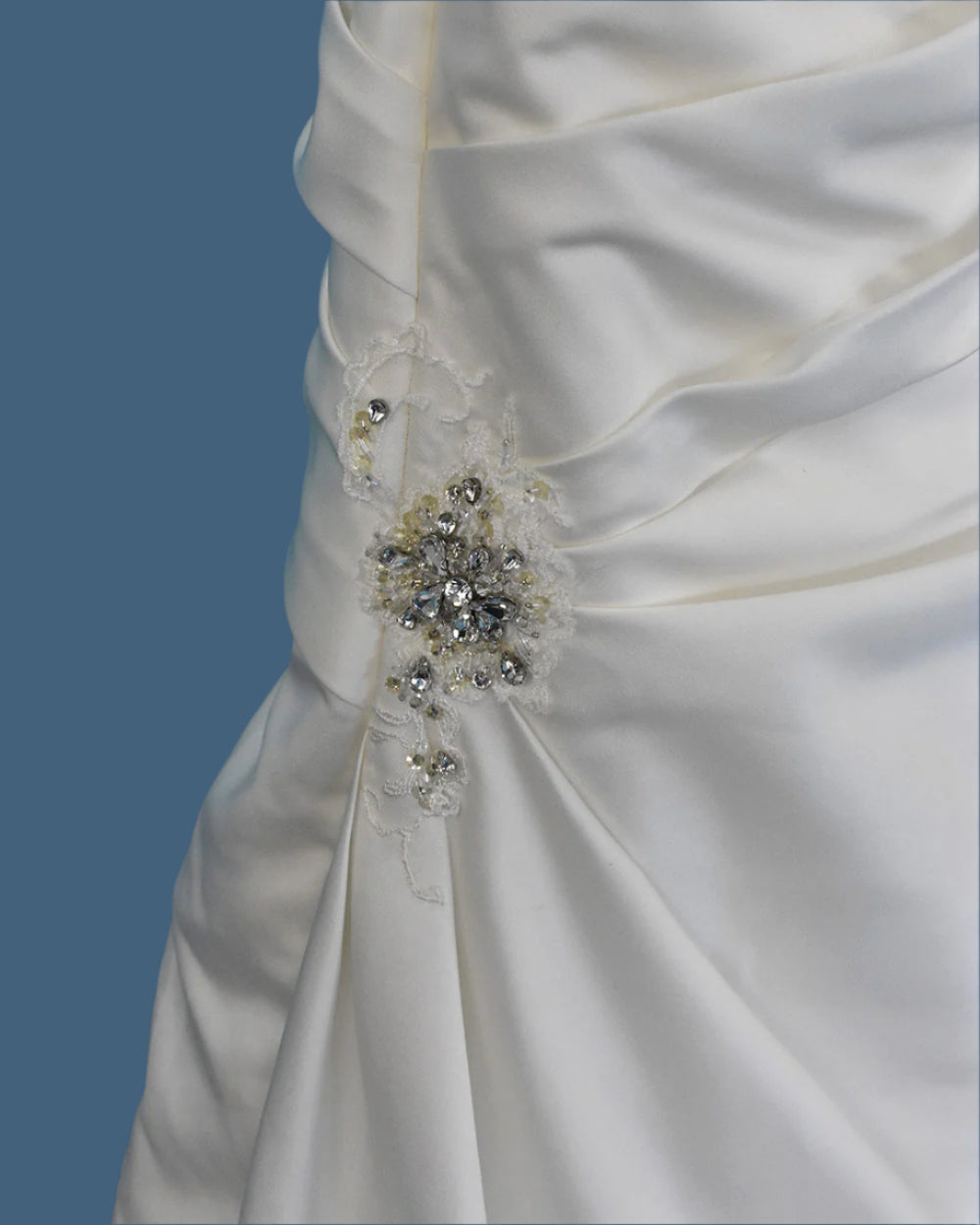 Venus Ivory Ruched Corset Wedding Dress Size 12