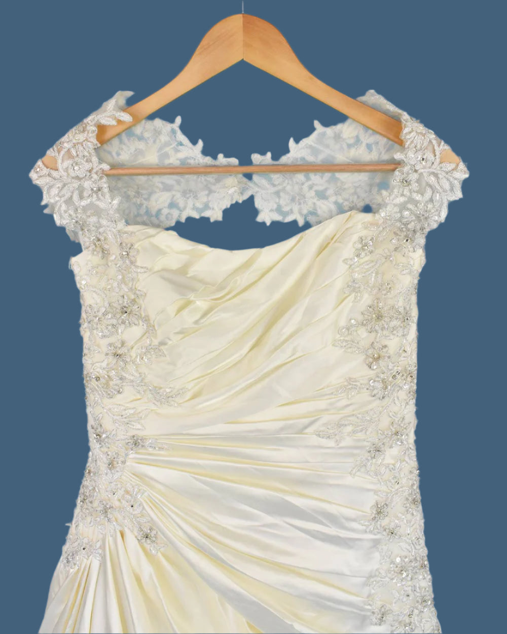 Sophia Tolli Ivory Ruched A Line Wedding Dress