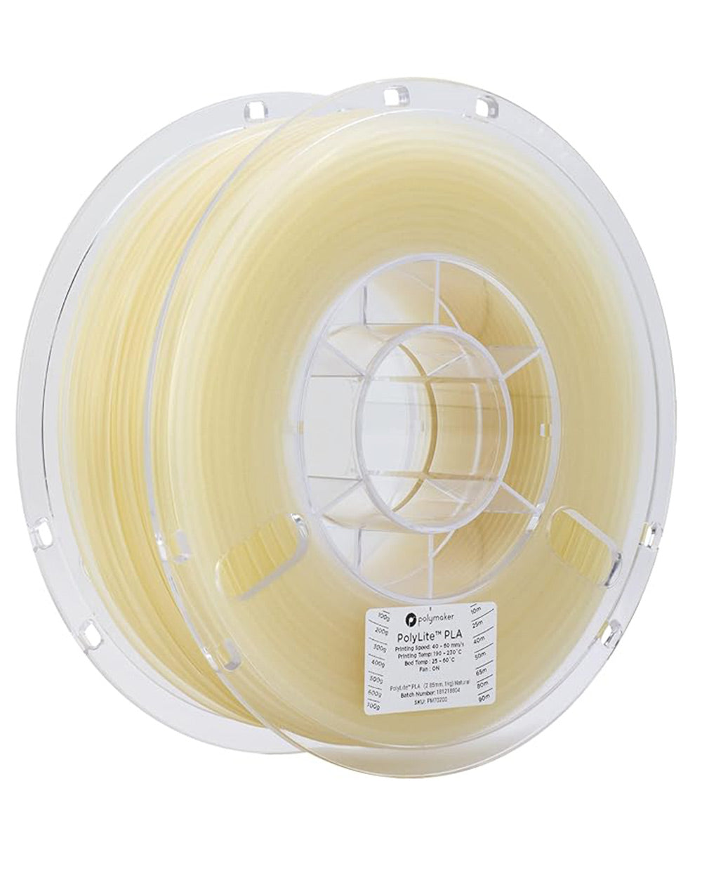 Polymaker 70200 Filament PLA 2.85mm 1kg Natural PolyLite