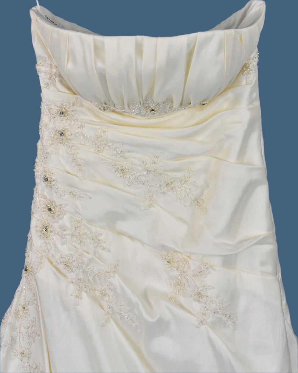 Lotus Oriental Crop Ivory A Line Wedding Dress