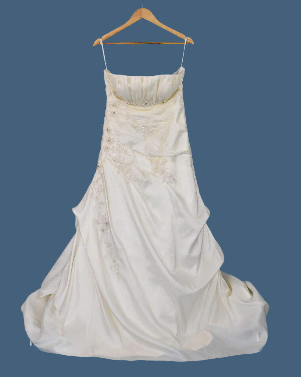 Lotus Oriental Crop Ivory A Line Wedding Dress