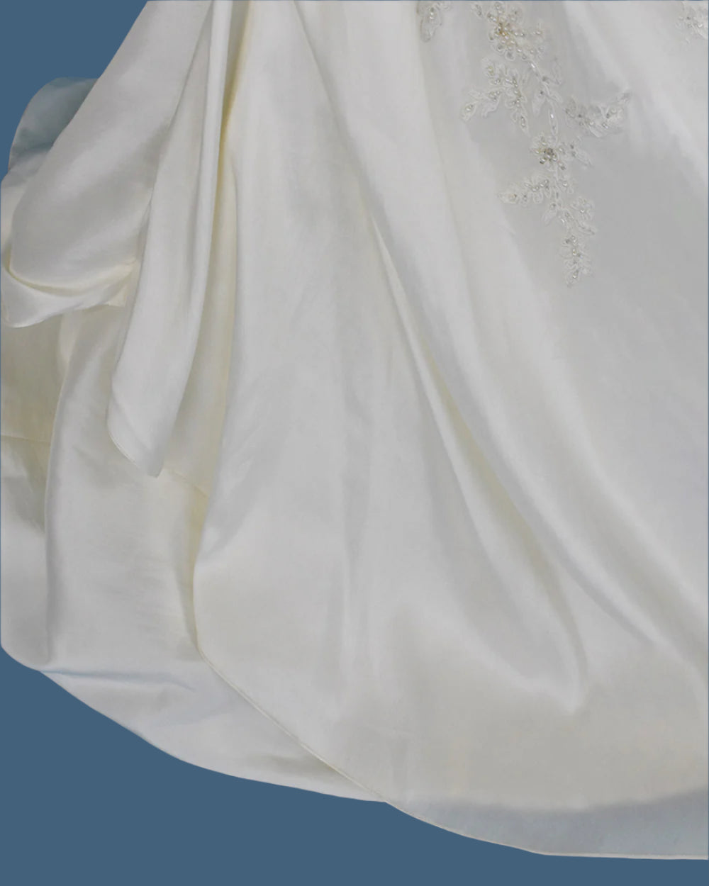 Lotus Oriental Crop Ivory A Line Wedding Dress