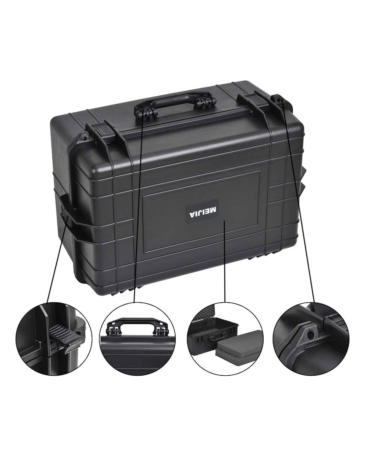 MEIJIA Portable Weather Waterproof Protective Hard Case