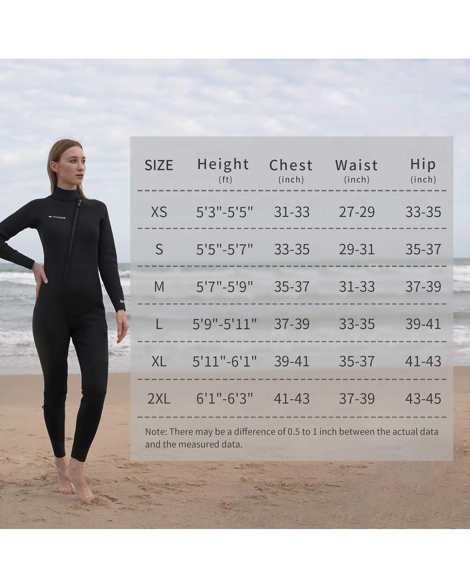 Layatone Unisex 3mm Shorty Neoprene Wetsuit Black