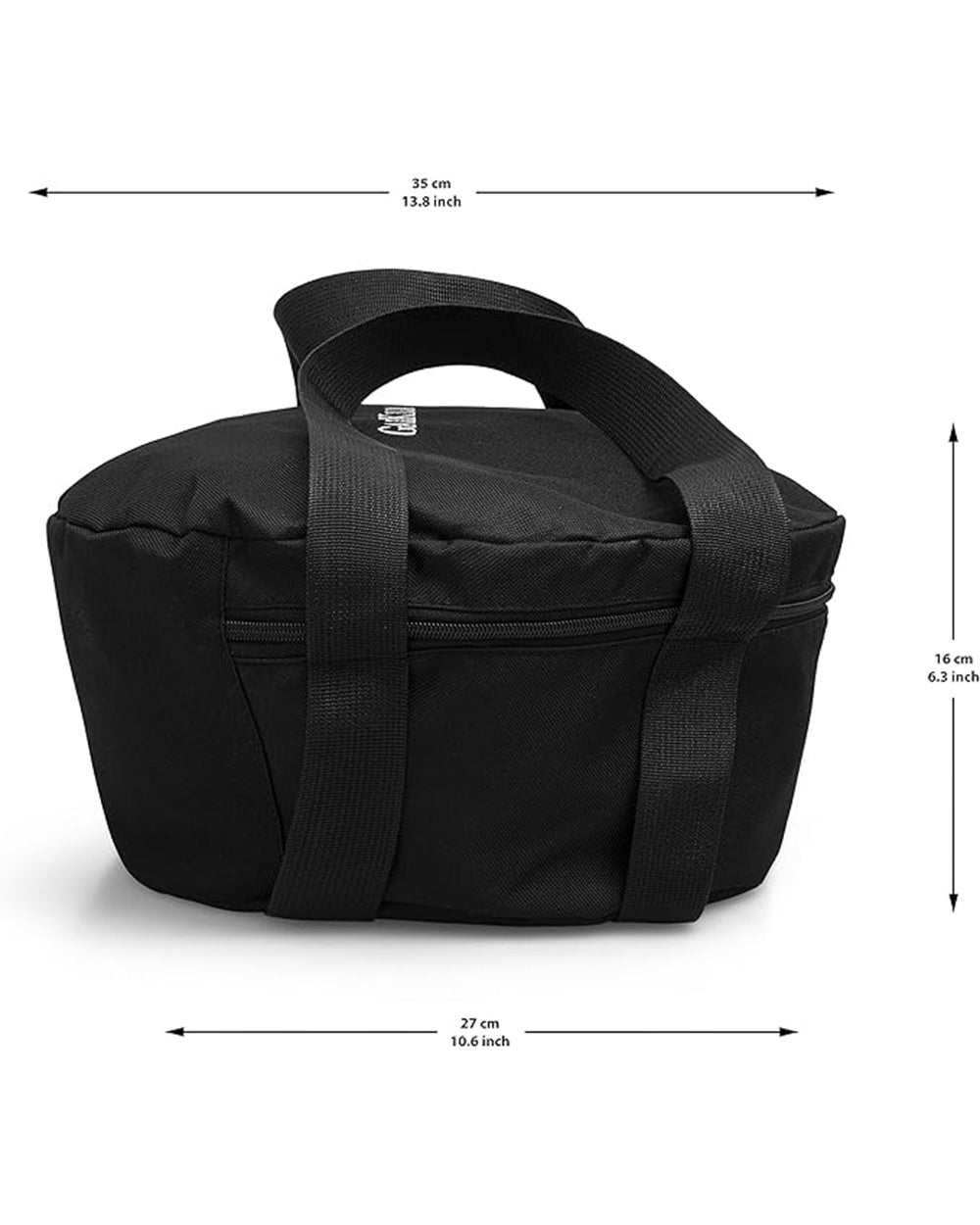 GAIKLIA Black 12" Dutch Oven Carry Bag With Oven Mitts