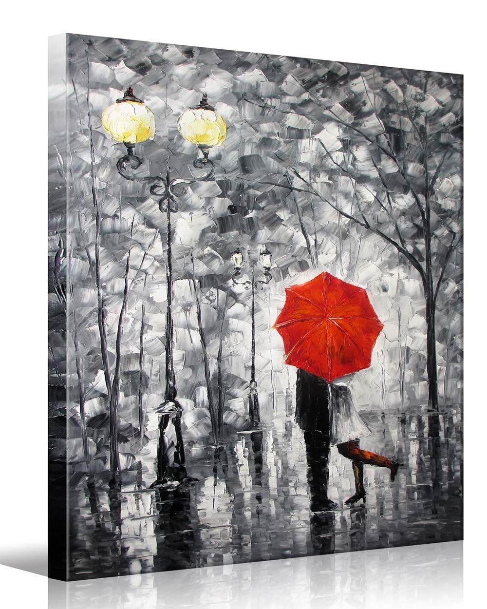 Wall Art HD Canvas Couple Umbrella Art Print 60 x 80cm
