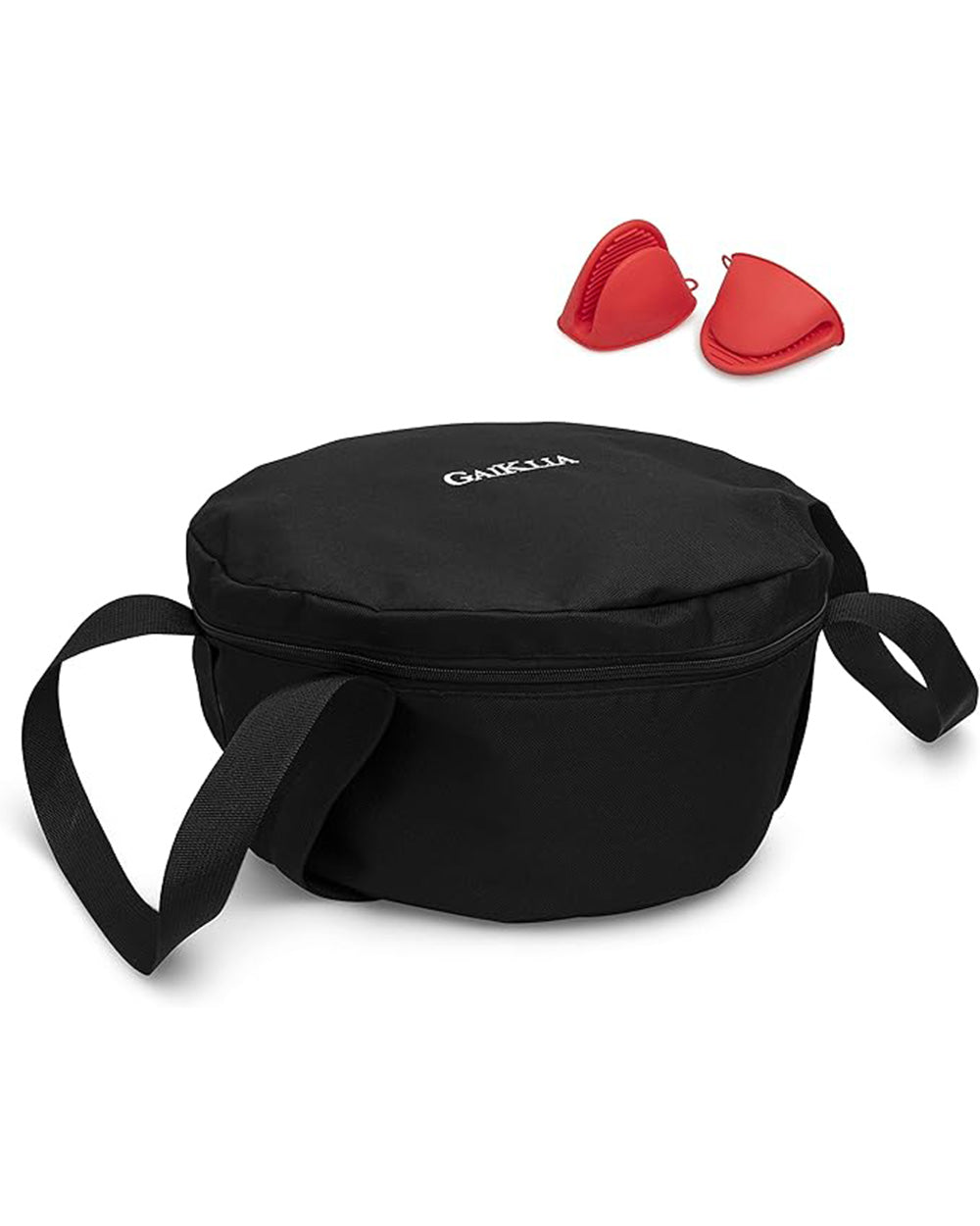 GAIKLIA Black 12" Dutch Oven Carry Bag With Oven Mitts