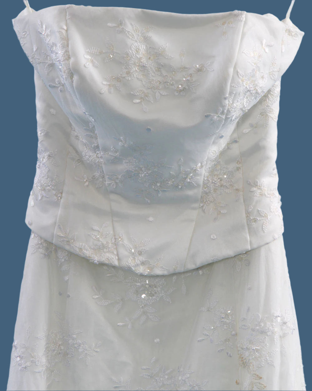 Ivory Strapless Fishtail Wedding Dress