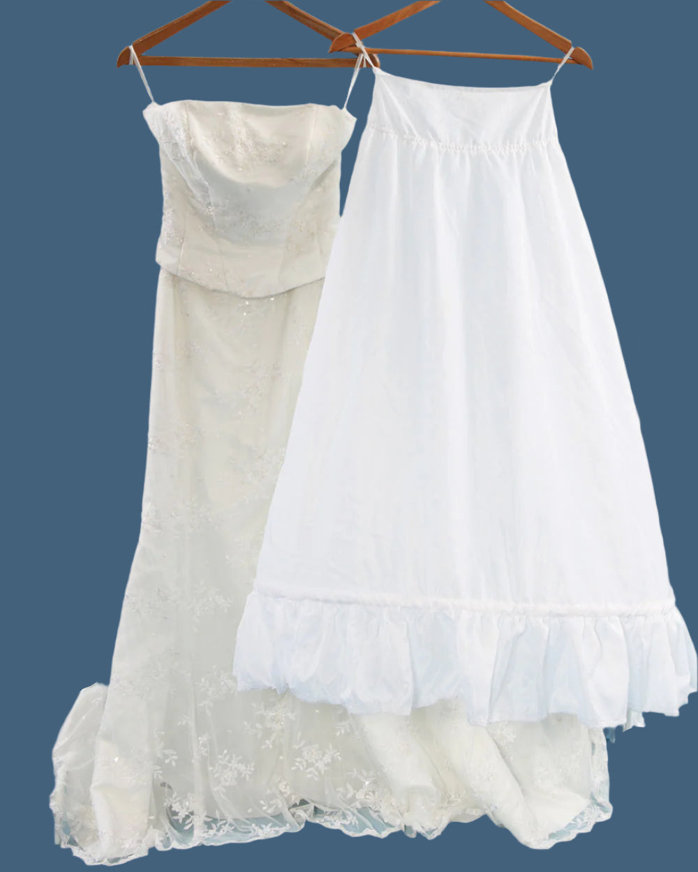 Ivory Strapless Fishtail Wedding Dress