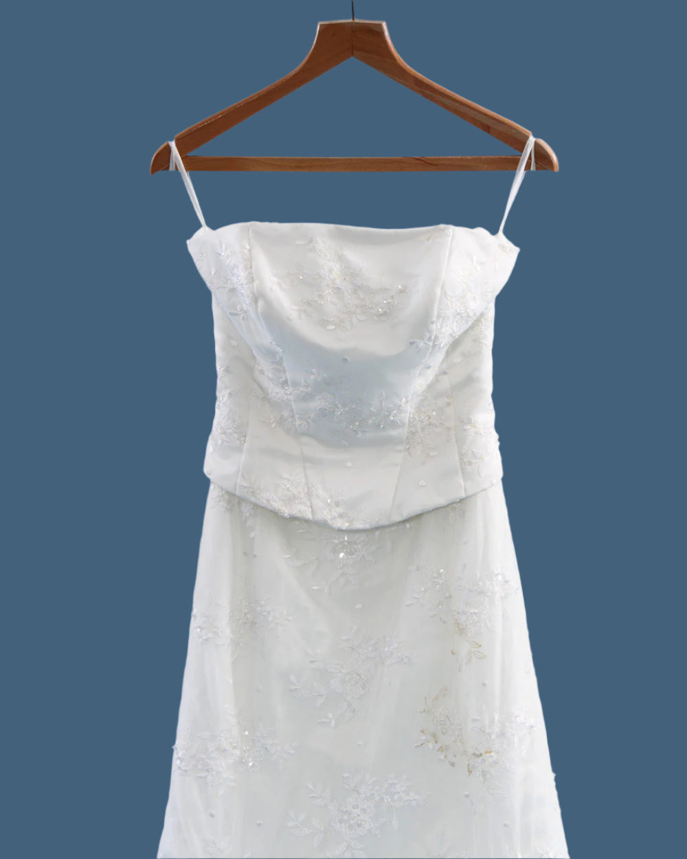 Ivory Strapless Fishtail Wedding Dress