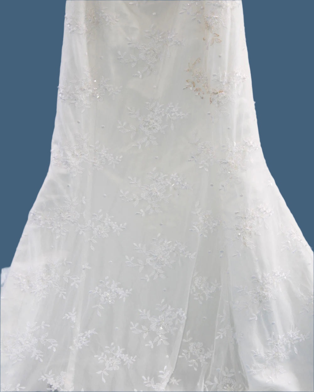 Ivory Strapless Fishtail Wedding Dress