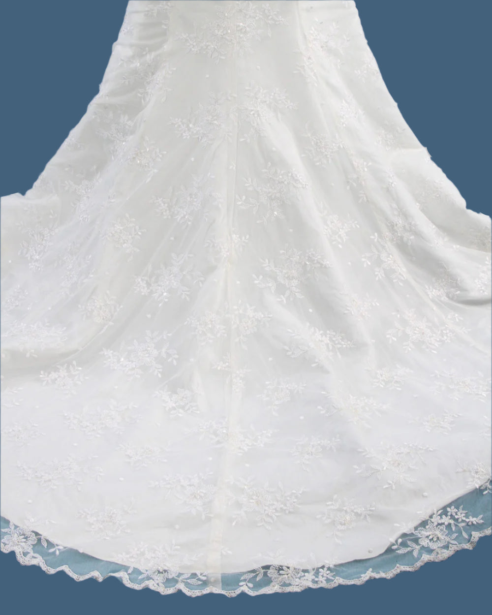 Ivory Strapless Fishtail Wedding Dress