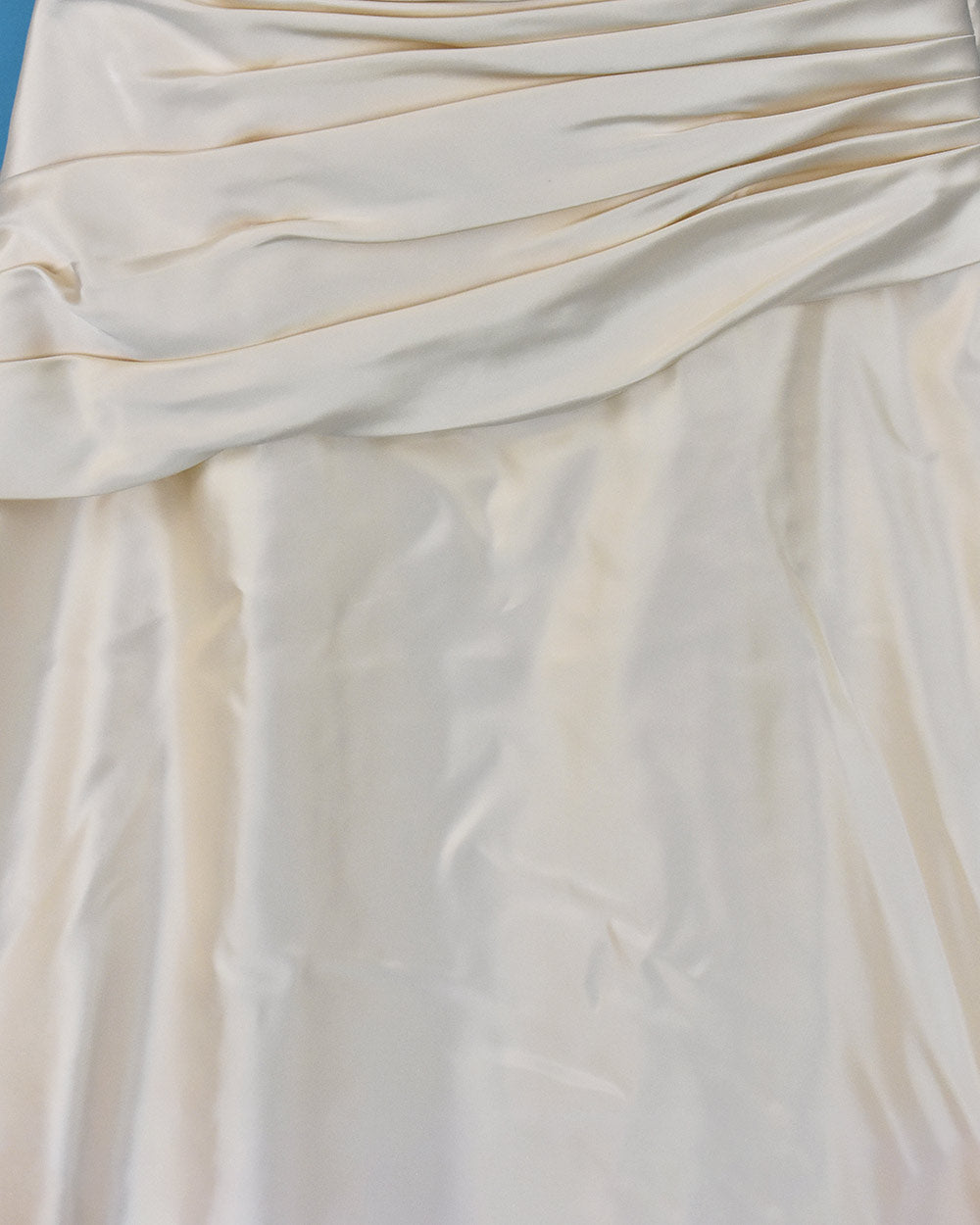 Maggie Sottero Champagne A Line Wedding Dress Size 14