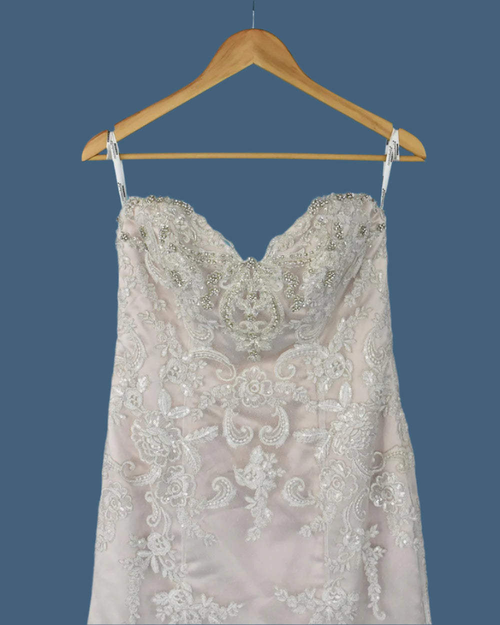 Cosmobella Blush Pink Fishtail Wedding Dress Size 12