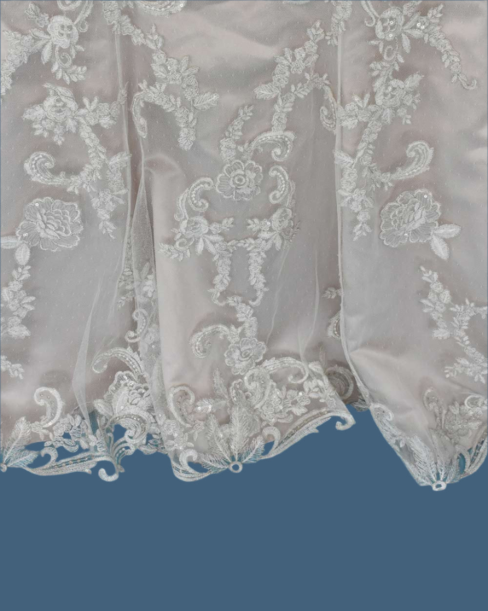 Cosmobella Blush Pink Fishtail Wedding Dress Size 12
