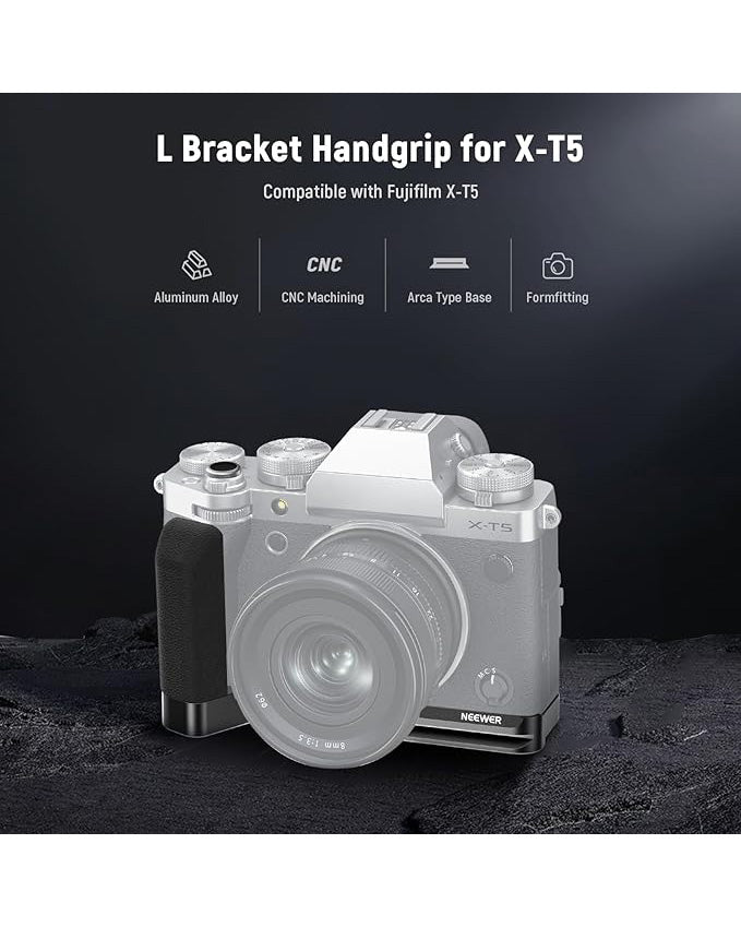 NEEWER X-T5 L Handle Grip Metal L Plate Silicone Grip CA014G