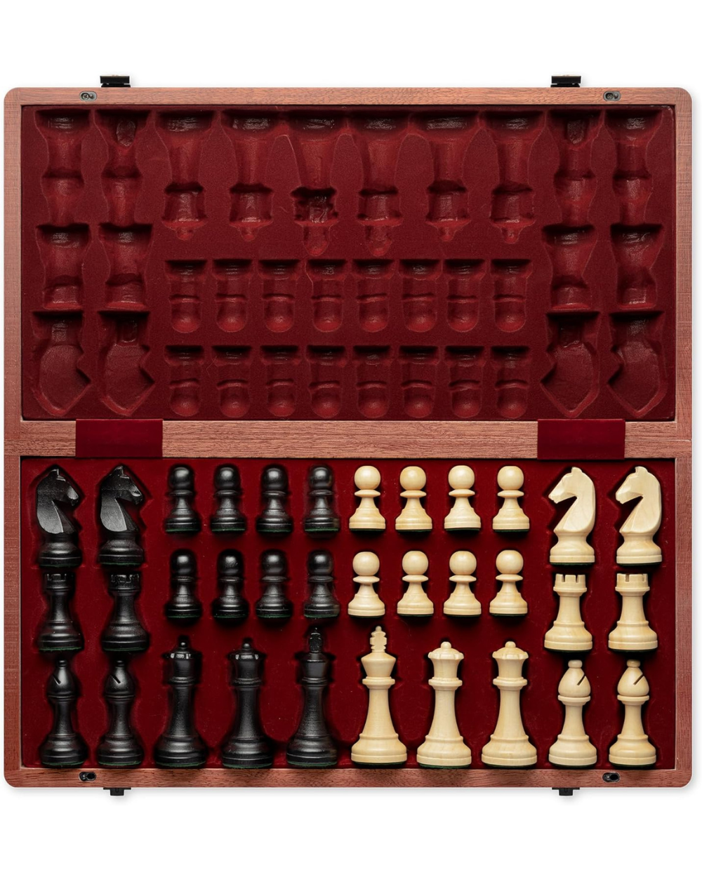 A&A 19 Inches Wooden Folding Chess Set