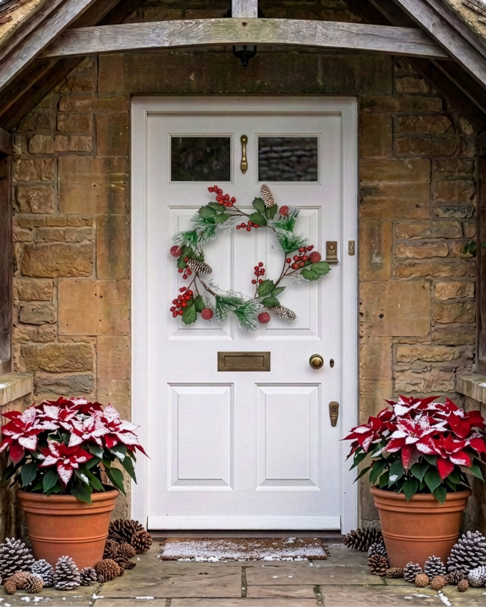 Apple Berry Christmas Wreath 45cm