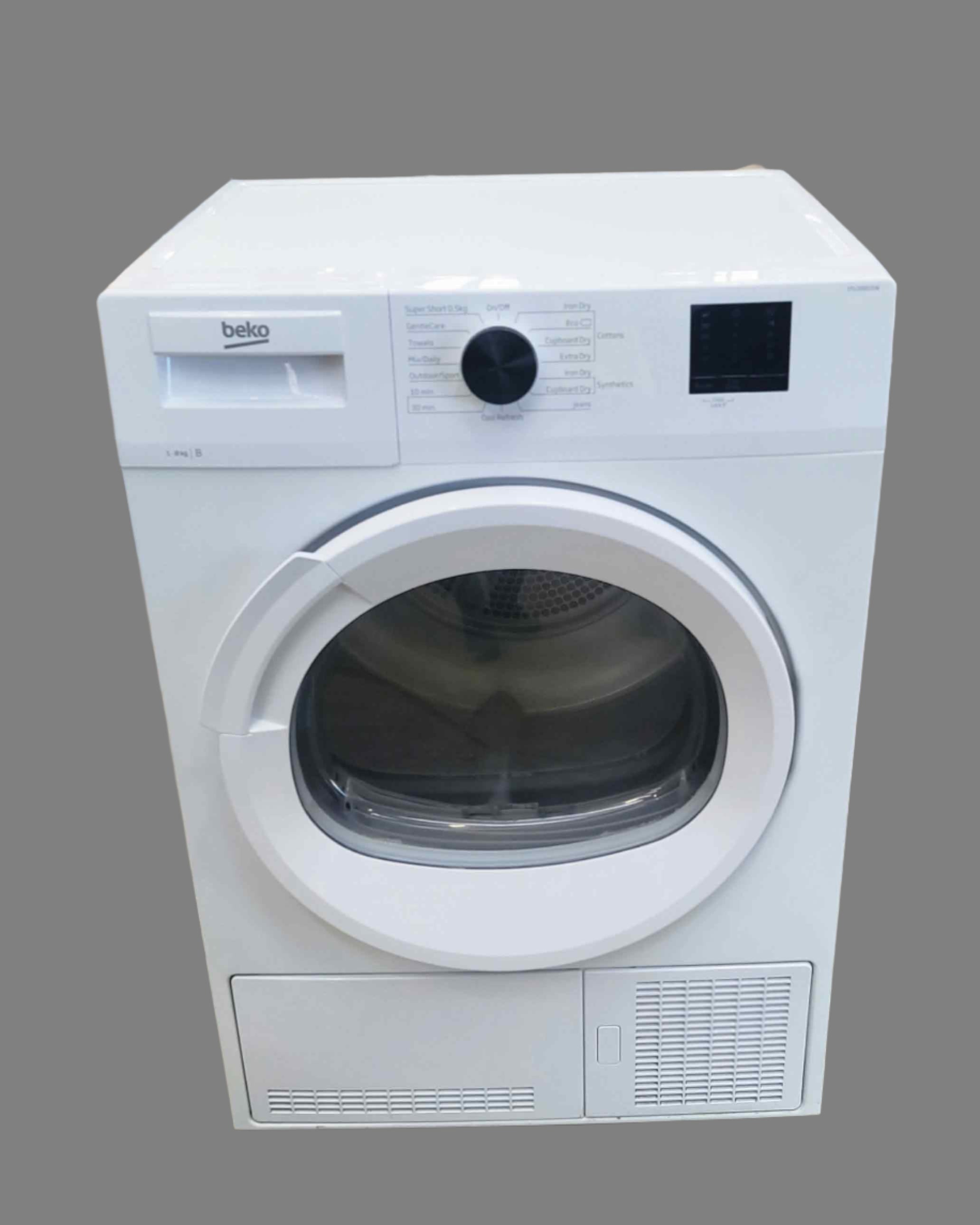 BEKO 8kg White Condensing Tumble Dryer DTLCE80121W