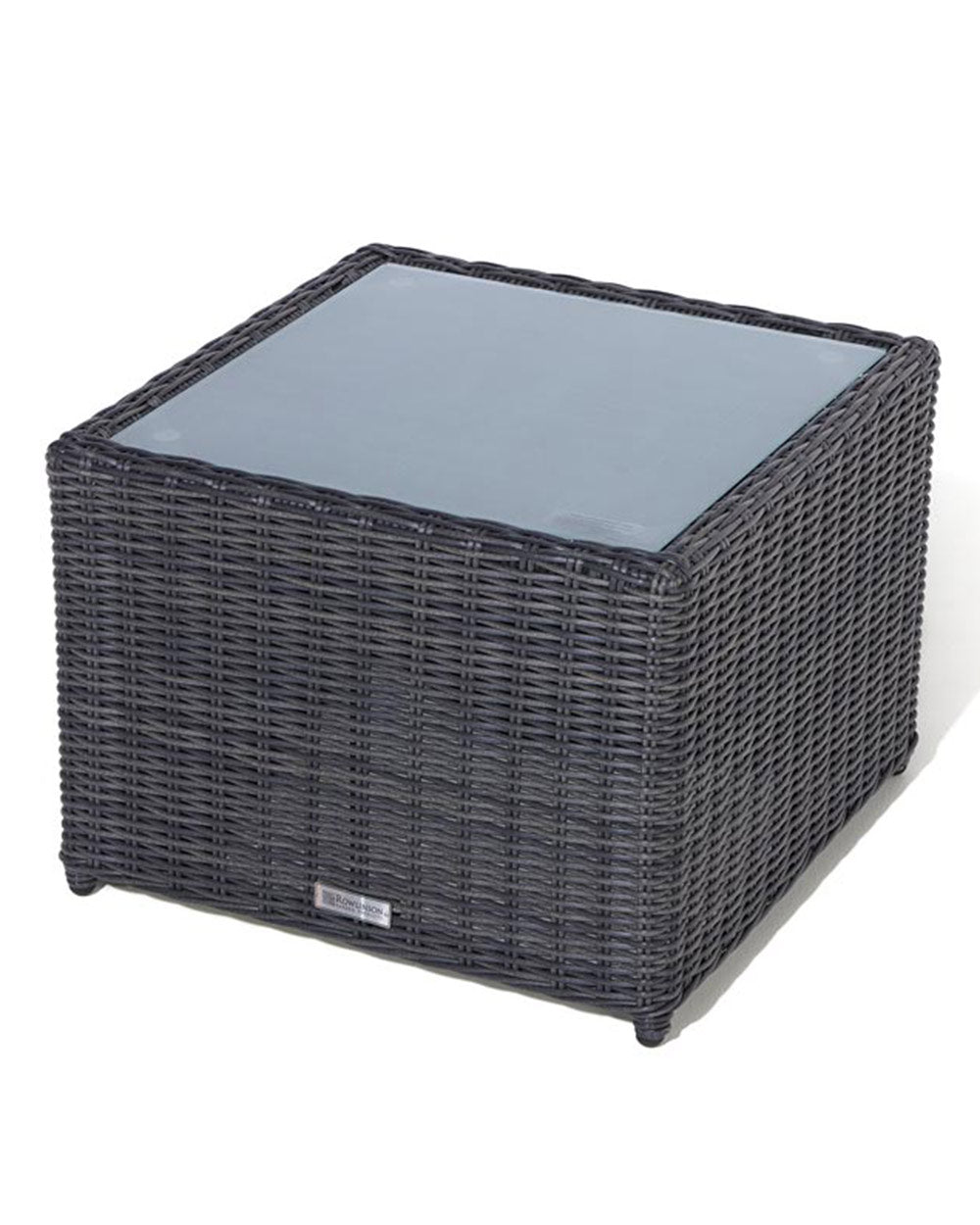 rattan furniture set, photo of the coffee table on a white cut out background