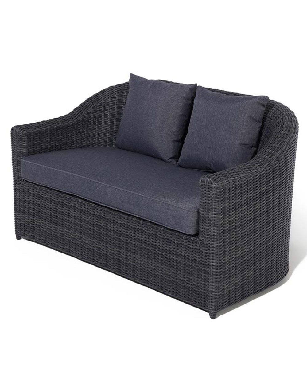 white cut out image of the 2 seater sofa angled view