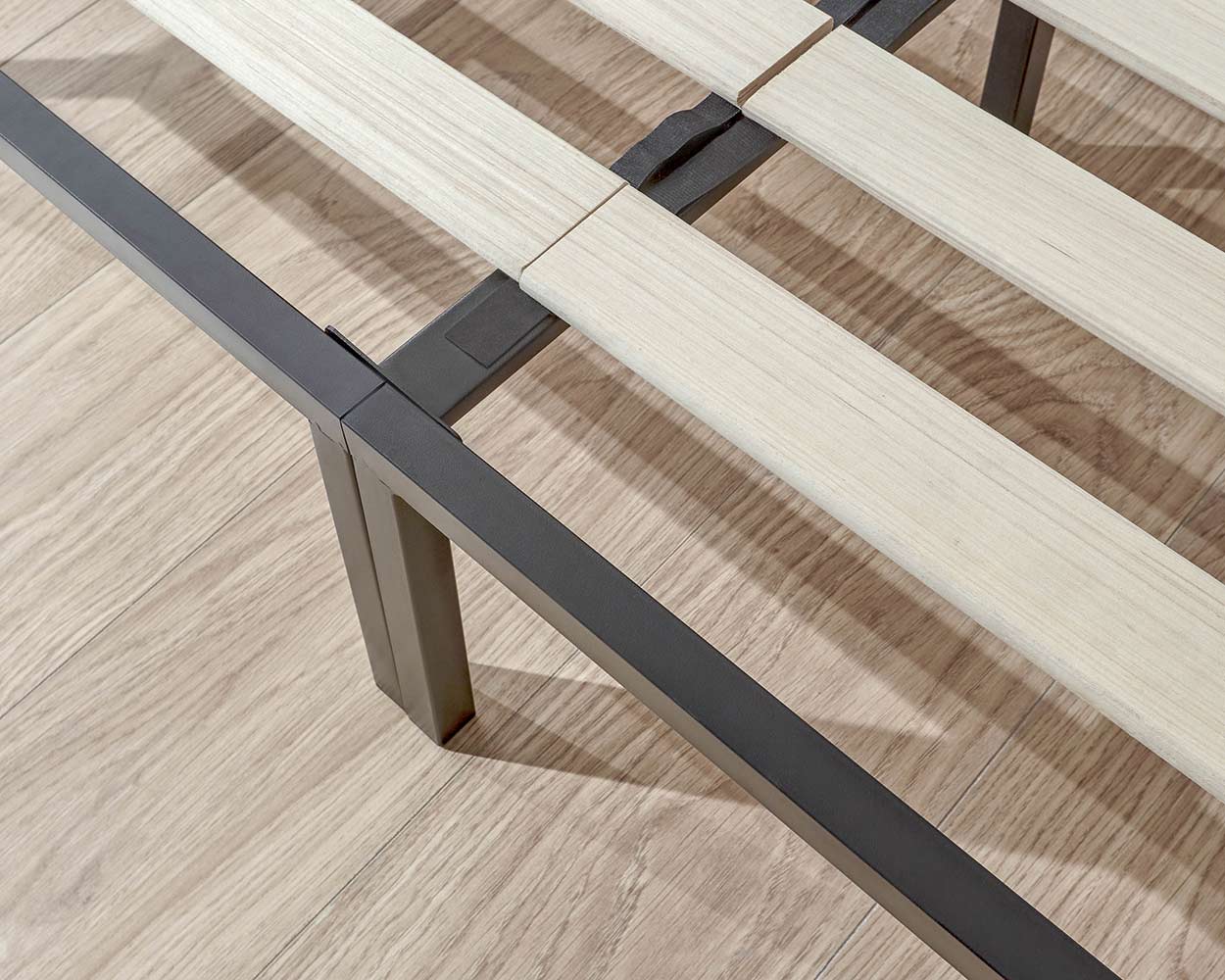 Kore Bedframe 135cm Black double bed frame close up