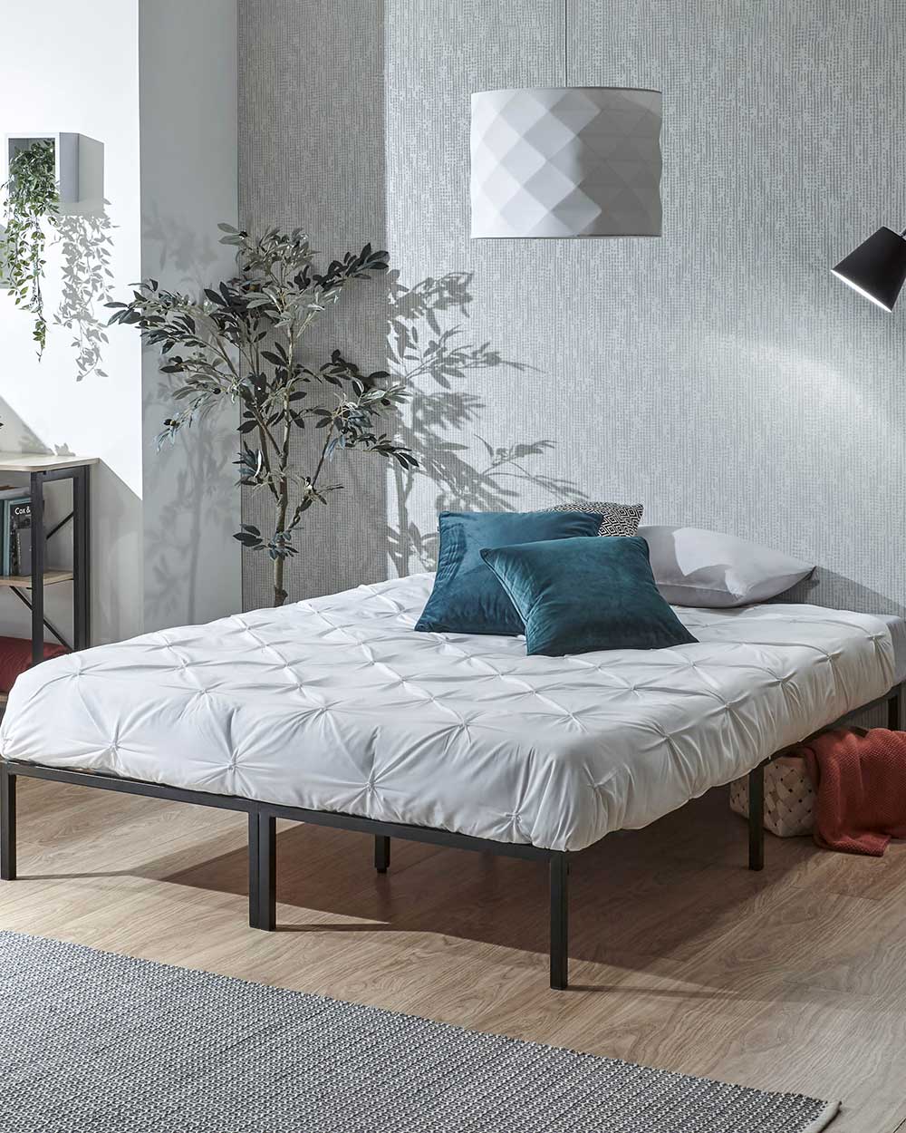 Kore Bedframe 135cm Black double bed frame