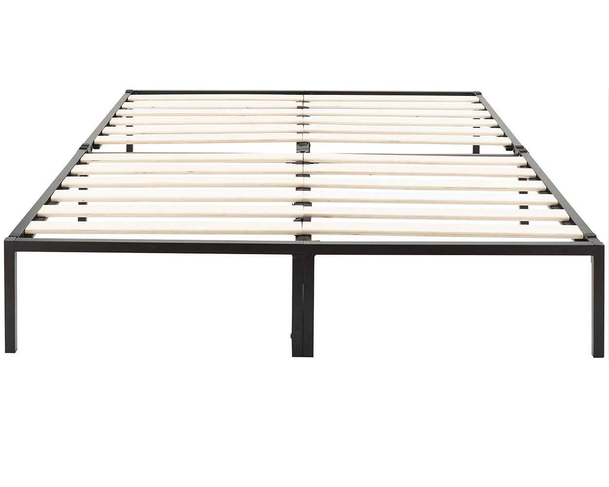 Kore Bedframe 135cm Black double bed frame on a white back ground