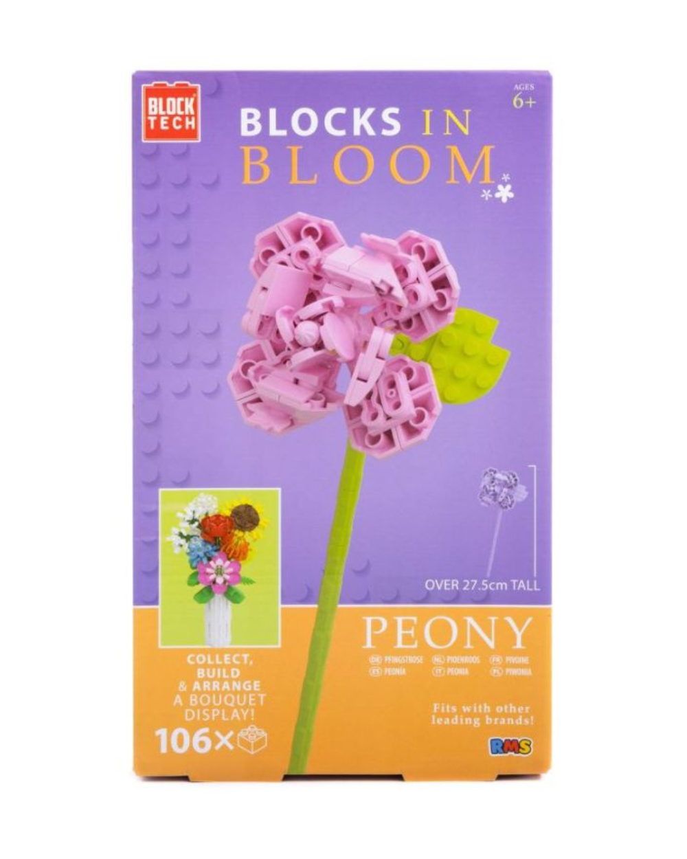 Blocks In Bloom Peony Build Kit 6+