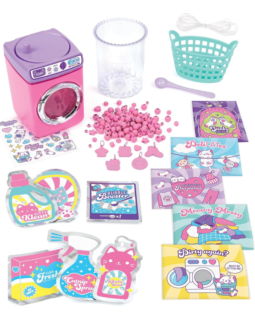Make It Real Purrfect Wash N Bead DIY Bracelet Making Kit