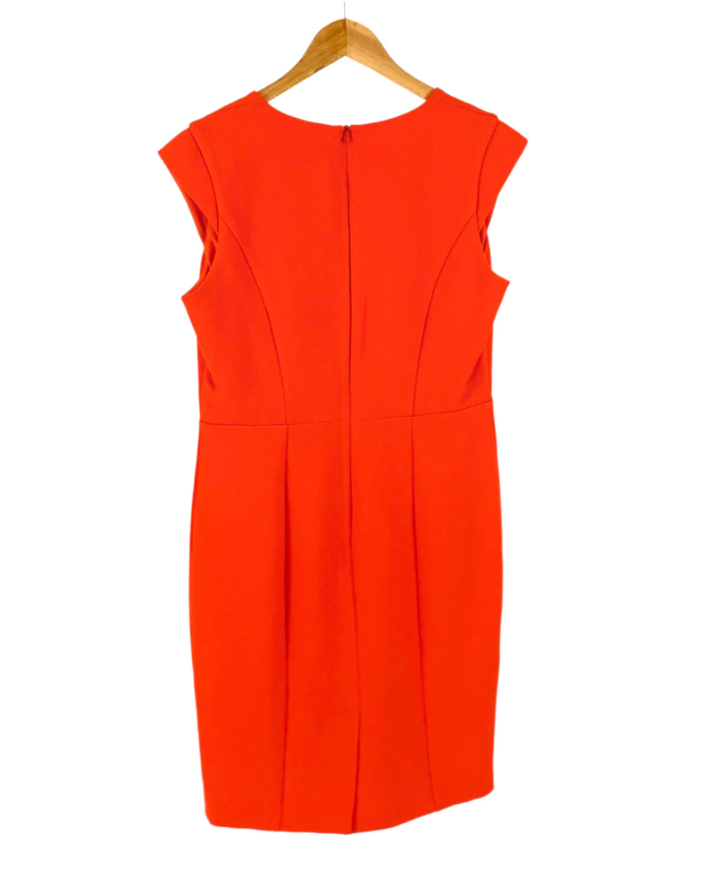 Pied A Terra Orange Fitted Dress UK 12