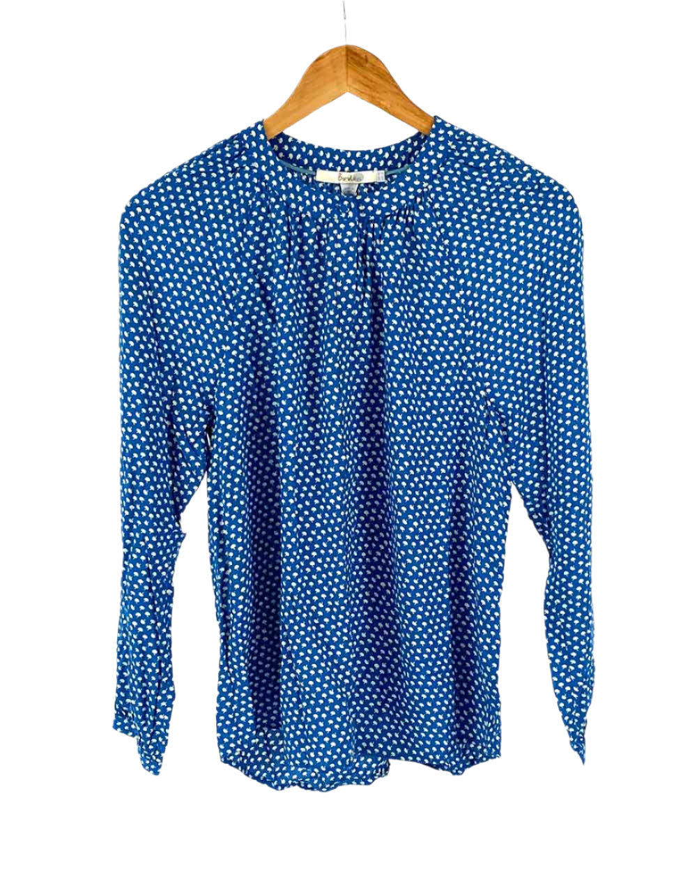 Boden Blue Patterned Blouse UK 10