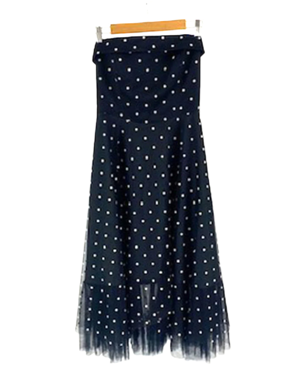 Black Polka Dot Strapless Dress | Sue Ryder Black Polka Dot Strapless Dress | Sue Ryder