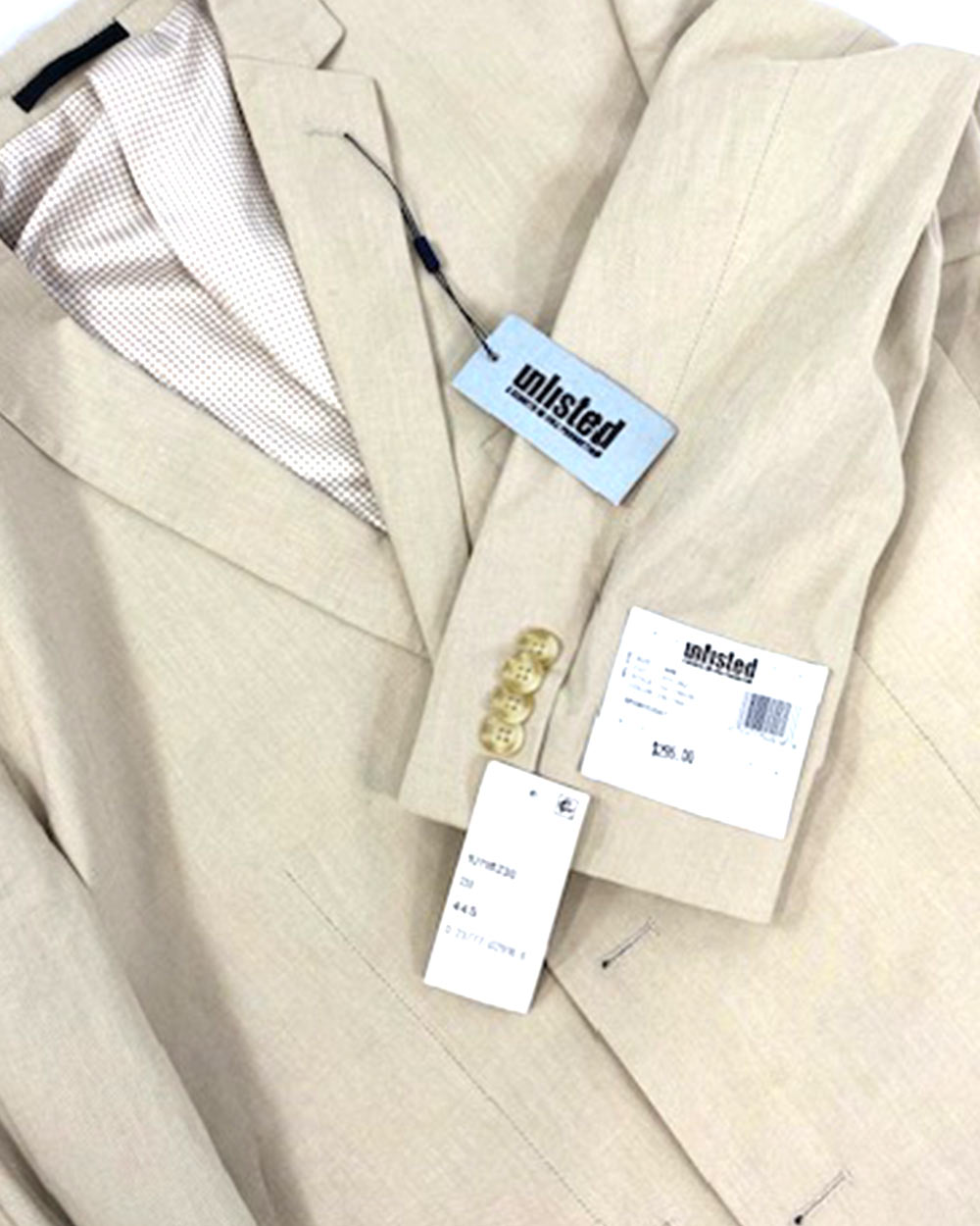 Kenneth Cole Unlisted Beige Cotton Jacket