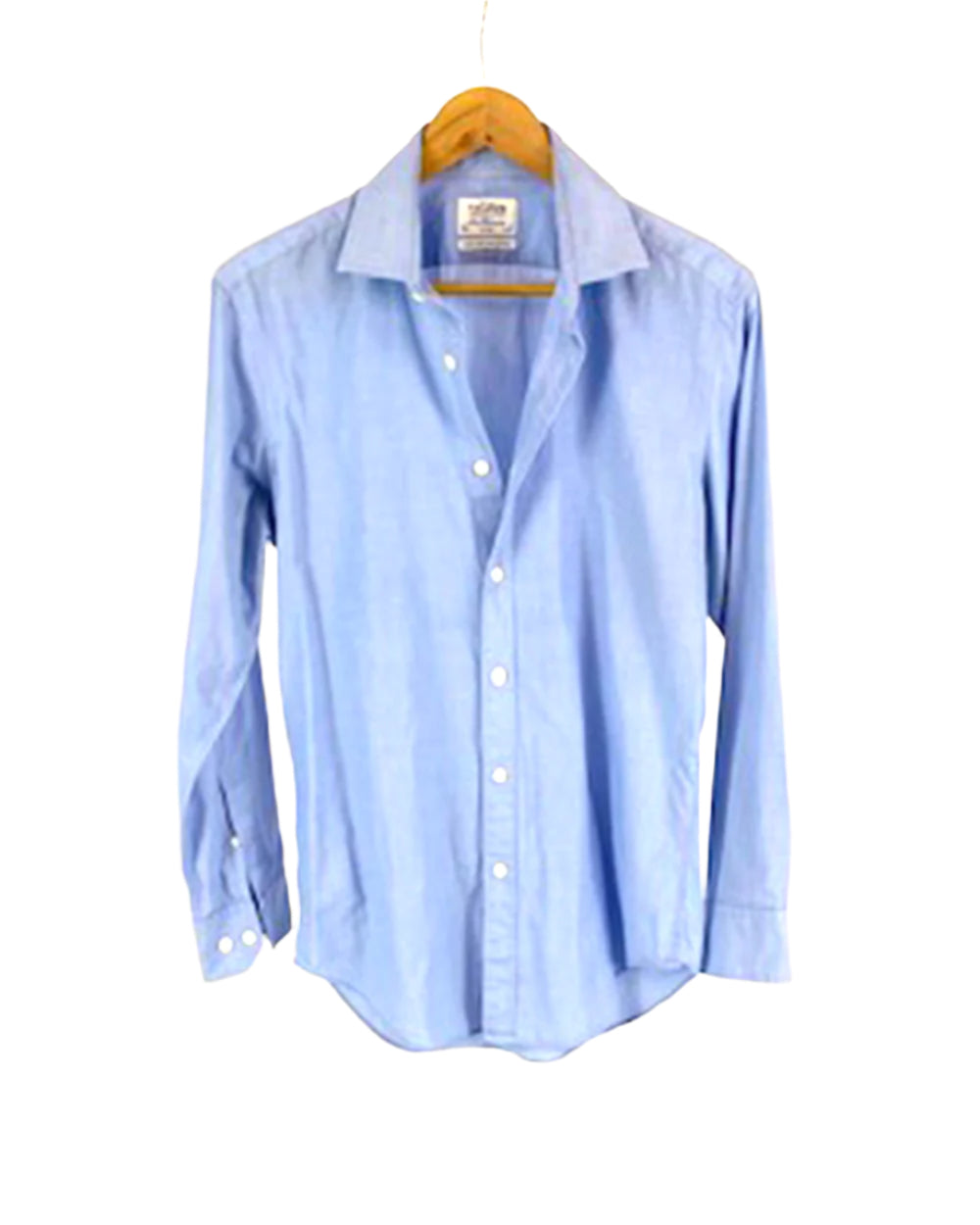 TM Lewin Blue Cotton Fitted Shirt