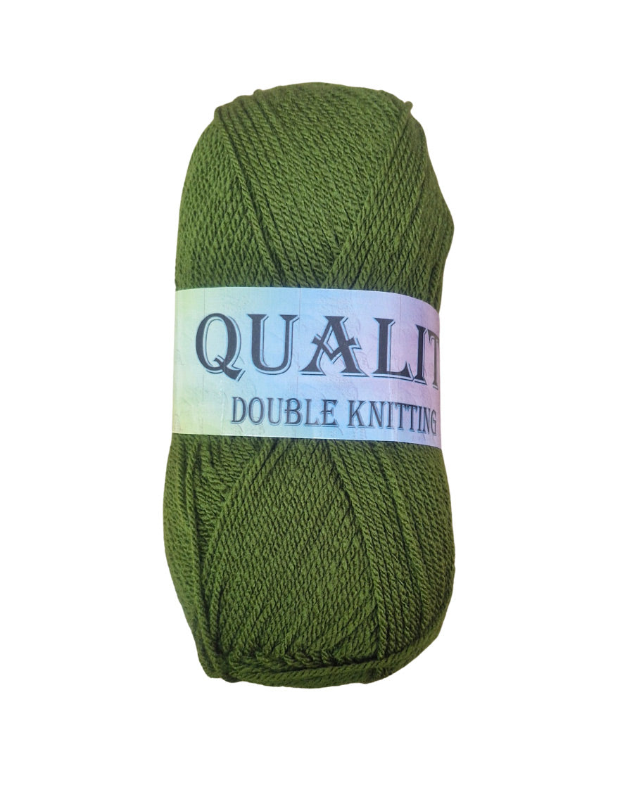 Single Ball Quality Yarn DK Wool 39 Olive Green