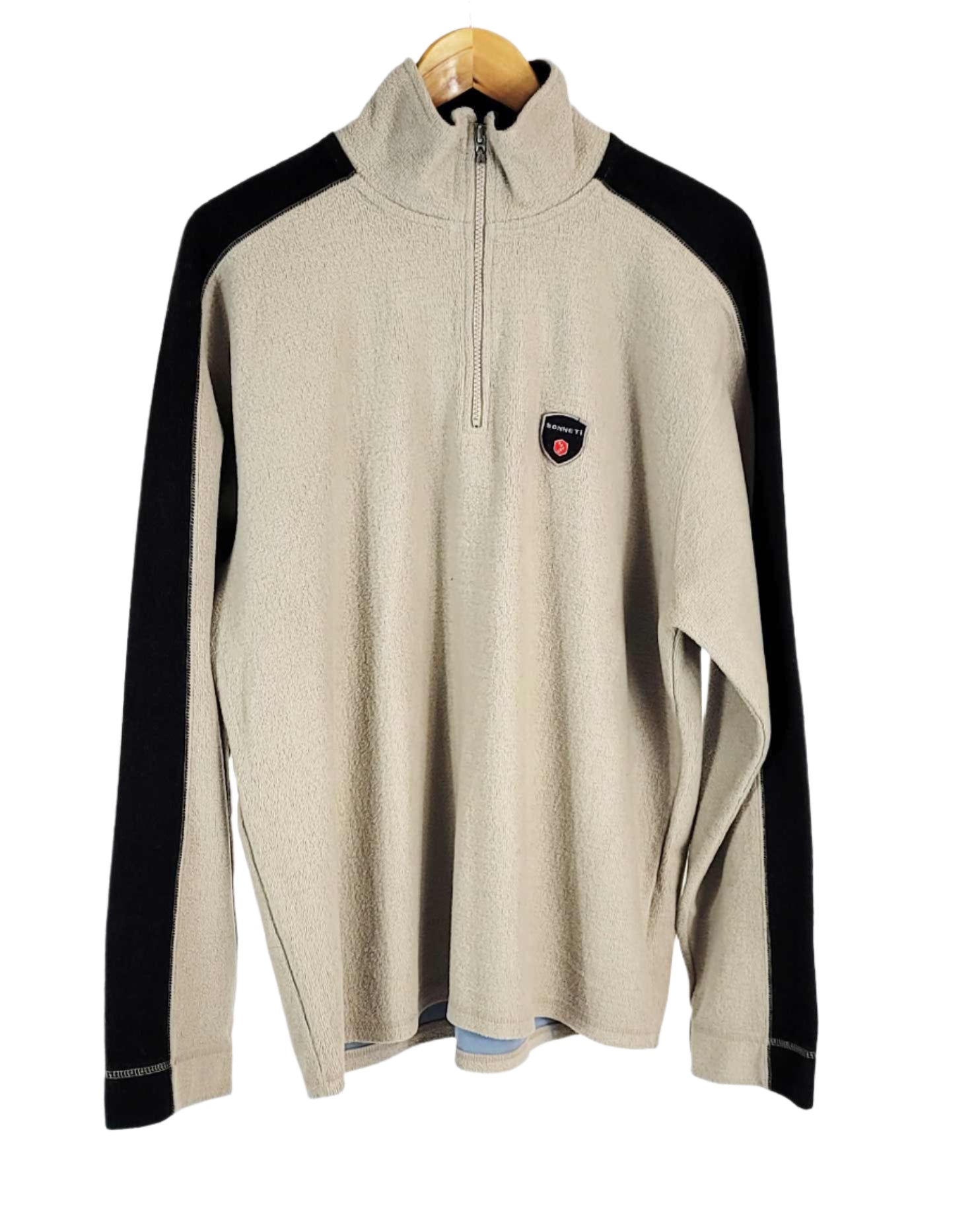 Retro Mens Sonneti 1/4 Zip Jumper Size XXL