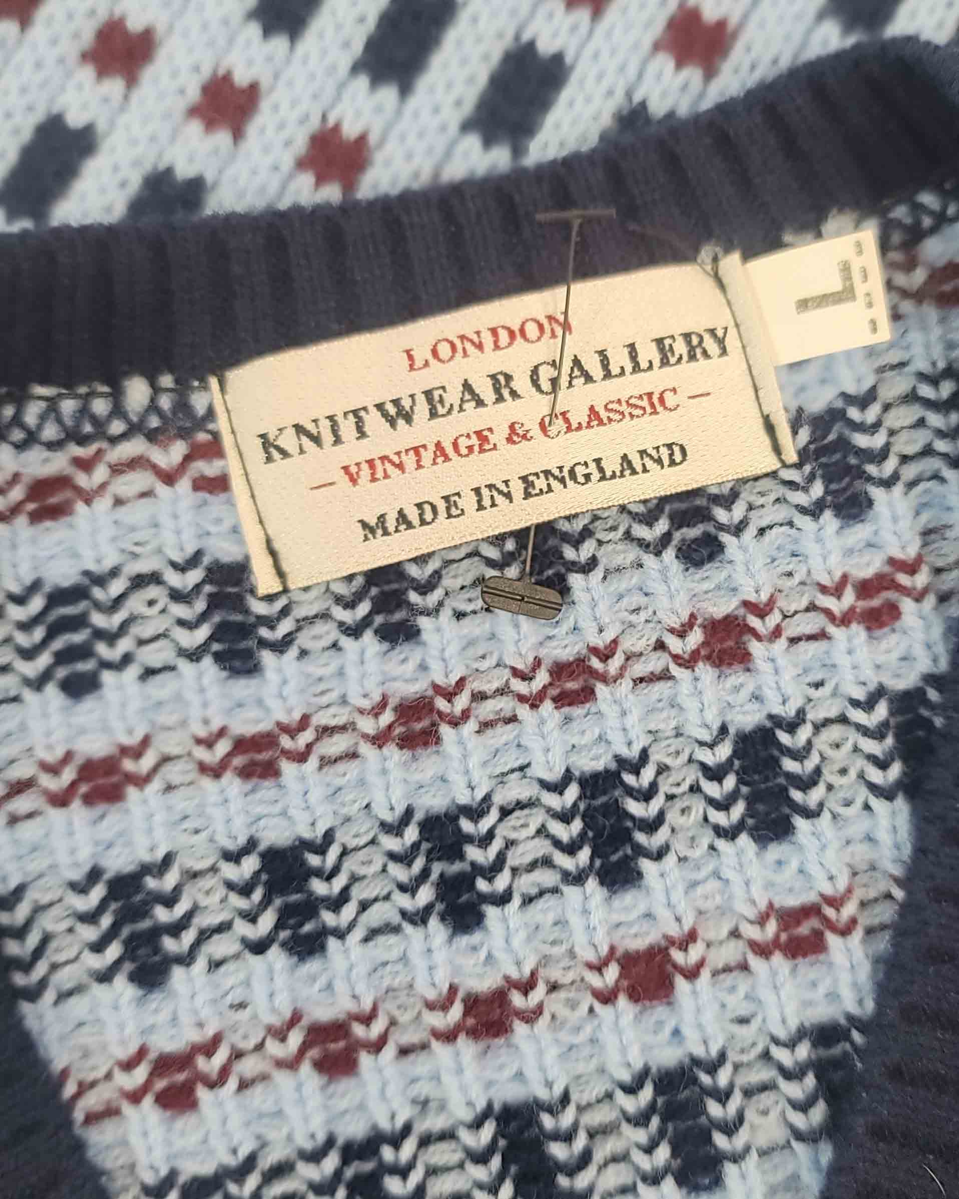 Mens Vintage London Knitware Gallary Tank Top