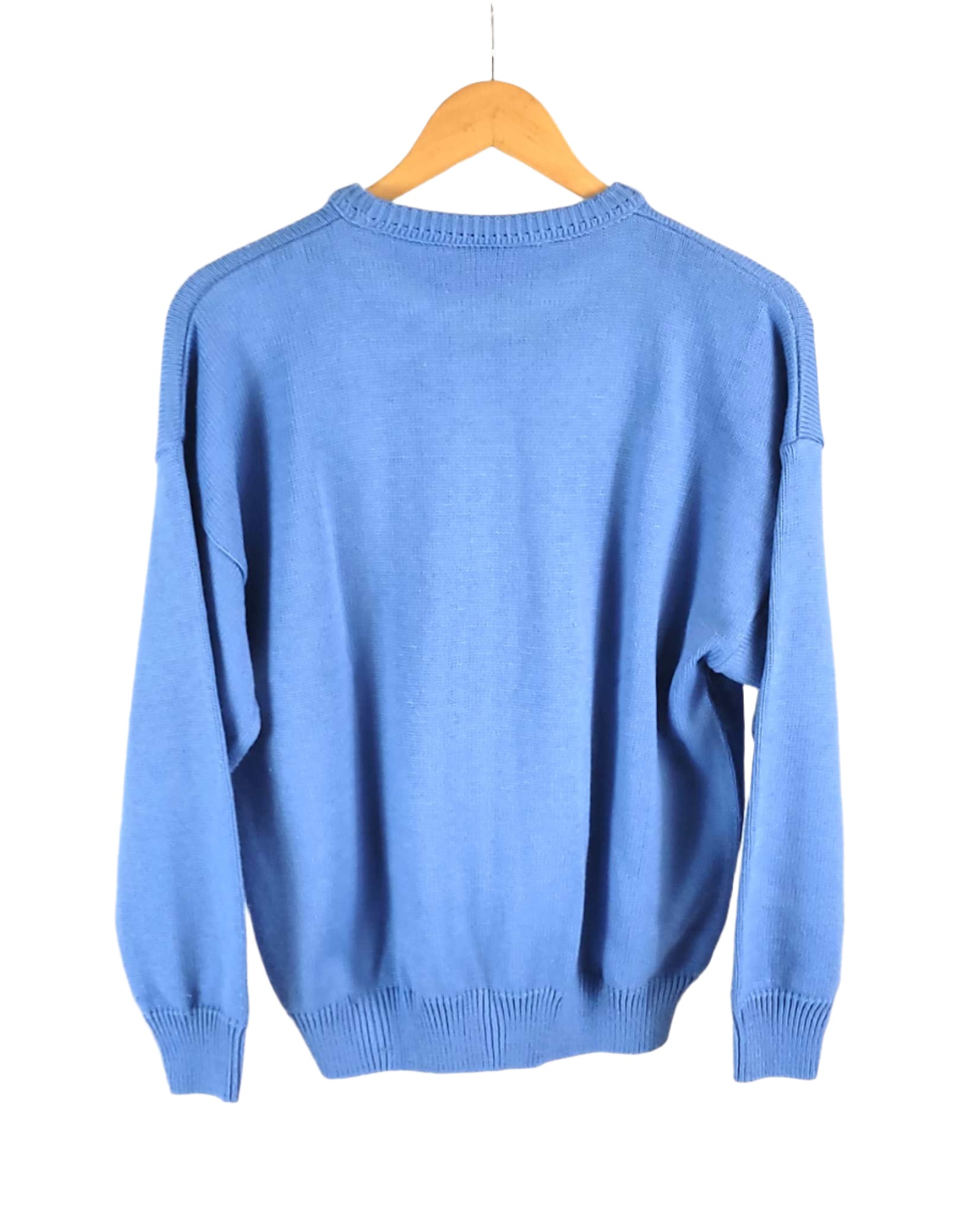 Womens Vintage Amani Littlewoods Blue Jumper UK 18-20