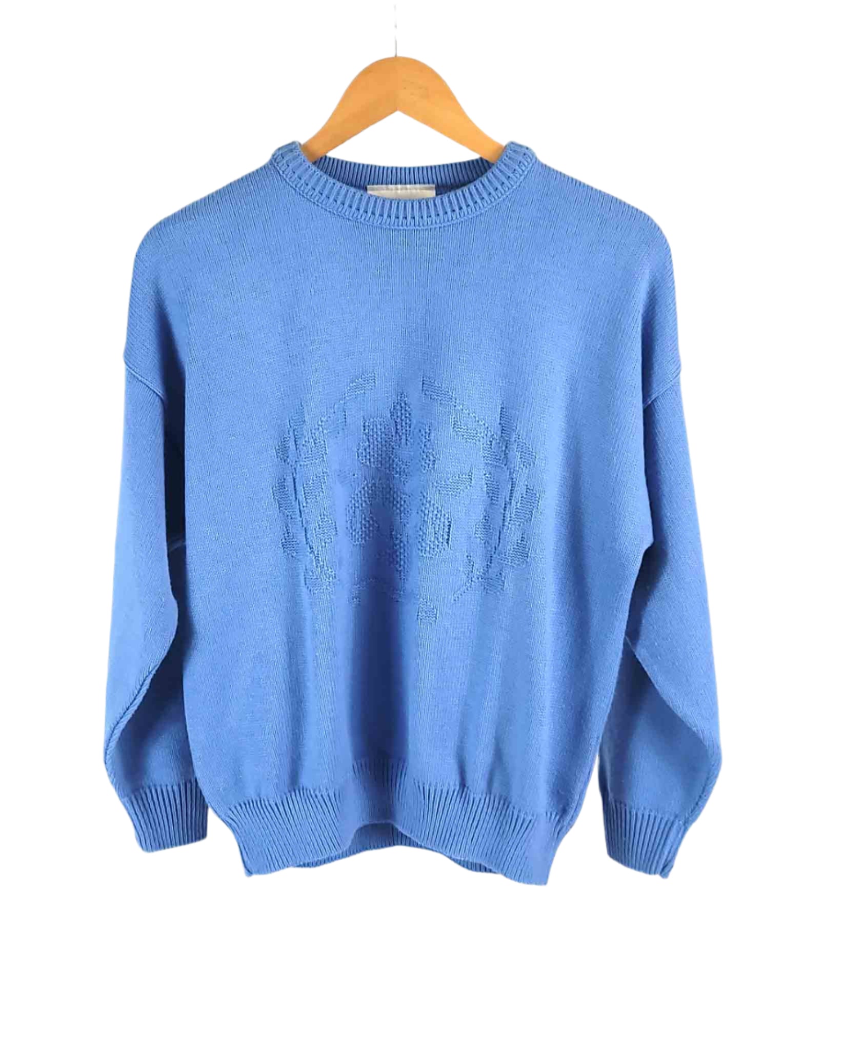 Womens Vintage Amani Littlewoods Blue Jumper UK 18-20