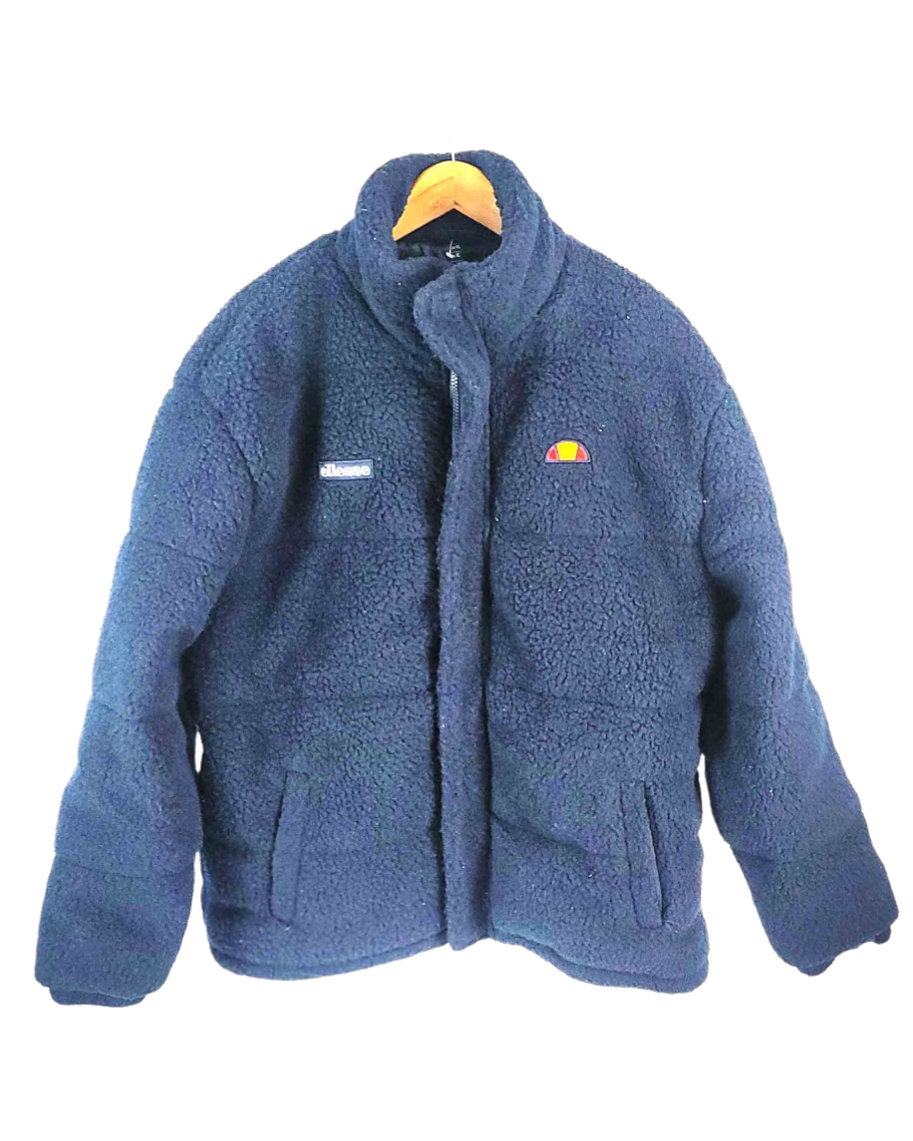 Mens Ellesse Aliquis Navy Padded Jacket UK XL