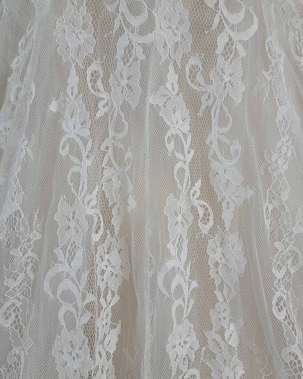 Jasmine Collection Champagne Fitted Strap Wedding Dress Size 8