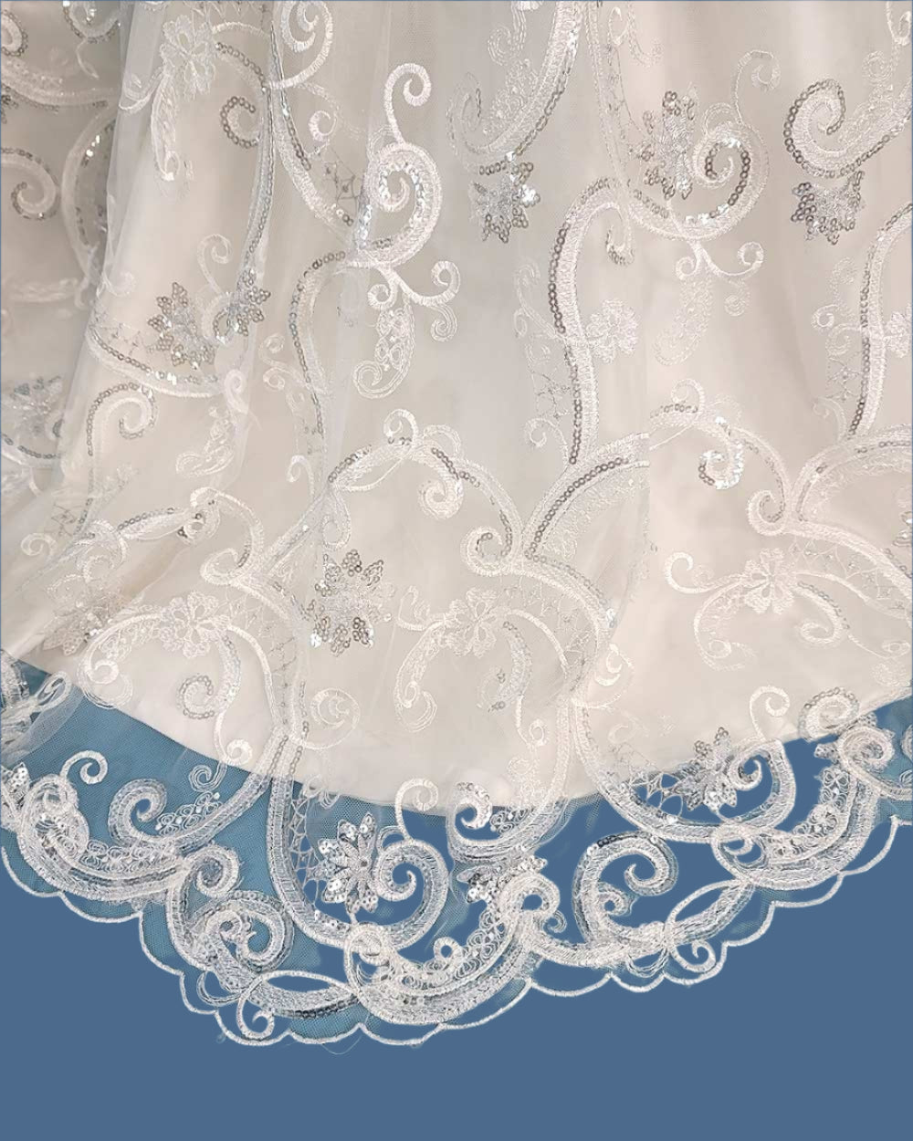 Charlotte Balbier White Fitted Fish Tail Illusion Wedding Dress Size 6