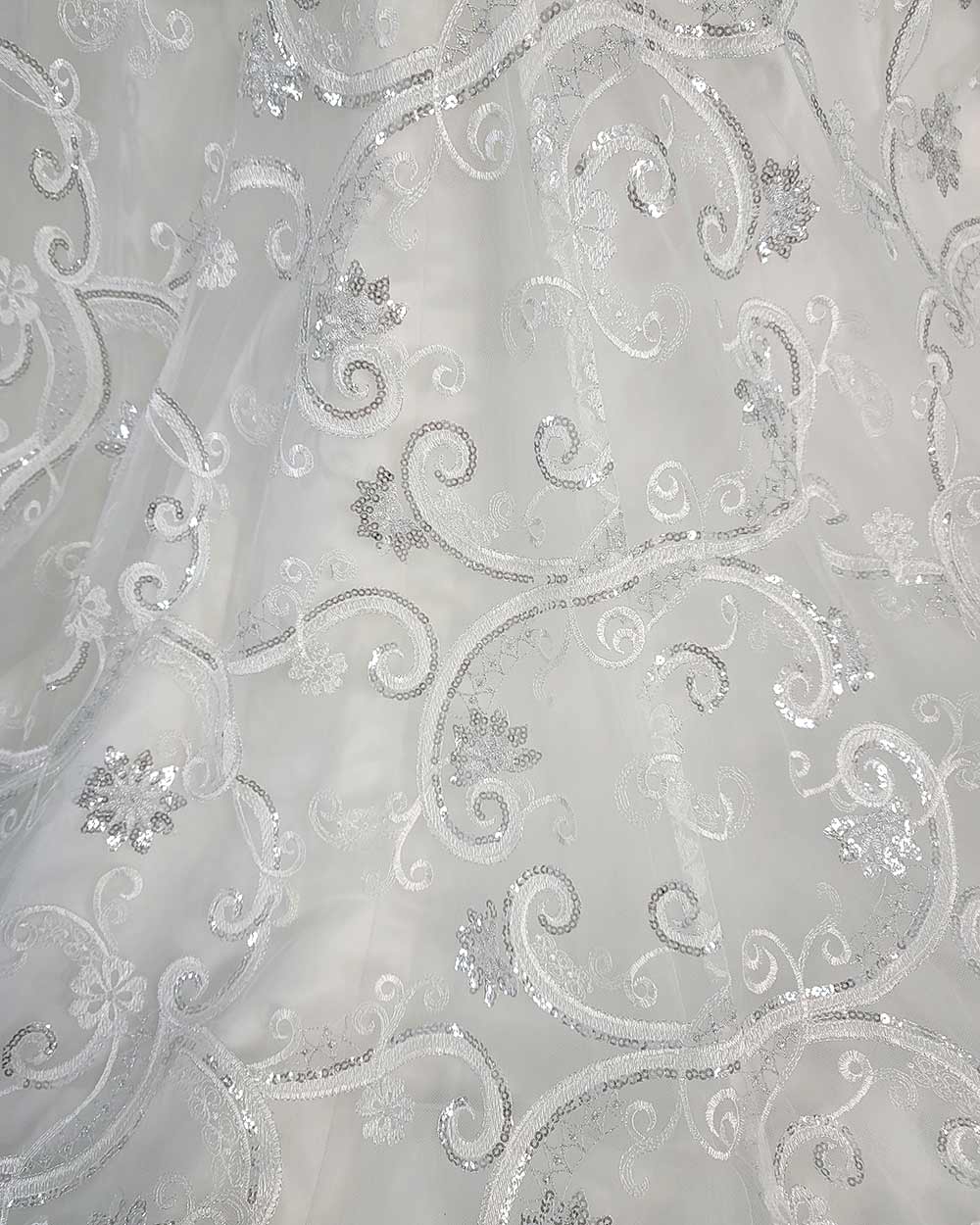 Charlotte Balbier White Fitted Fish Tail Illusion Wedding Dress Size 6
