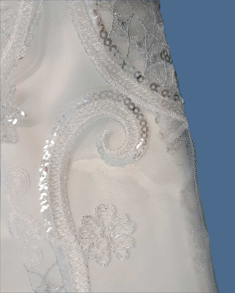 Charlotte Balbier White Fitted Fish Tail Illusion Wedding Dress Size 6