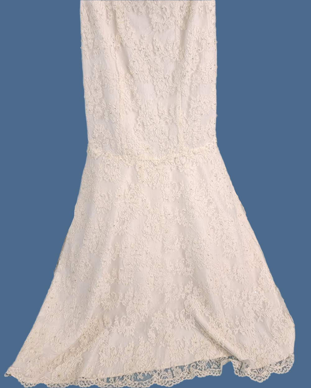 Hilary Morgan Ivory Strapless Fitted Wedding Dress Size 10
